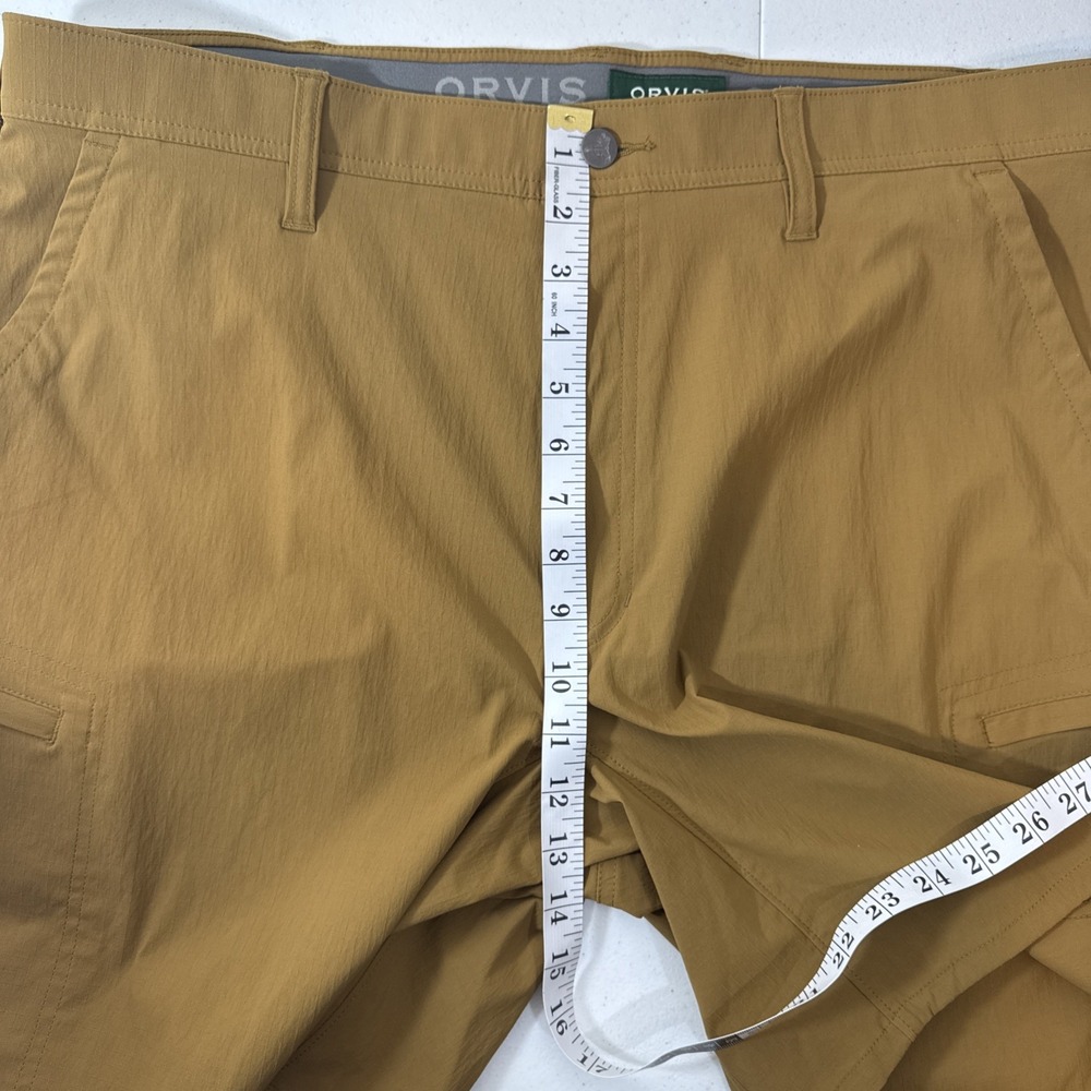 Orvis Jackson Quick Dry 8" Shorts Mens 40 Khaki Tan UPF 50 Hiking Fishing NWOT - Picture 4 of 16
